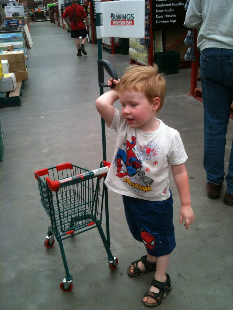 Bunnings kid's trolley