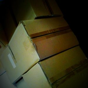 Boxes of books