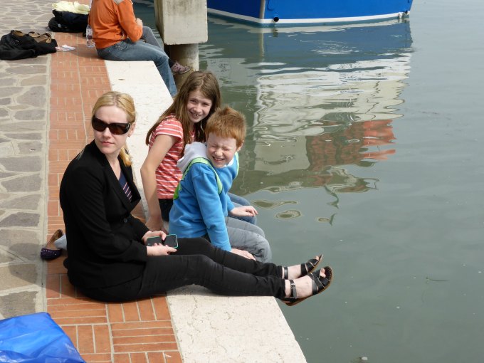 sitting at burano