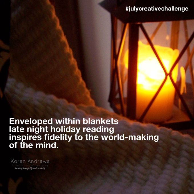 enveloped within blankets