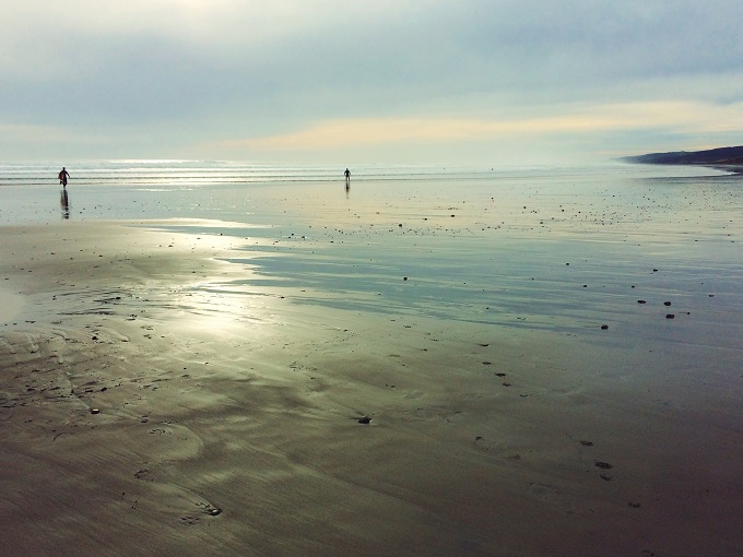 Sunset Beach at Port Waikato