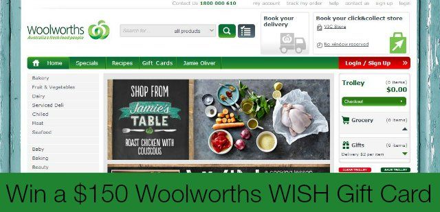 woolworths gift card giveaway